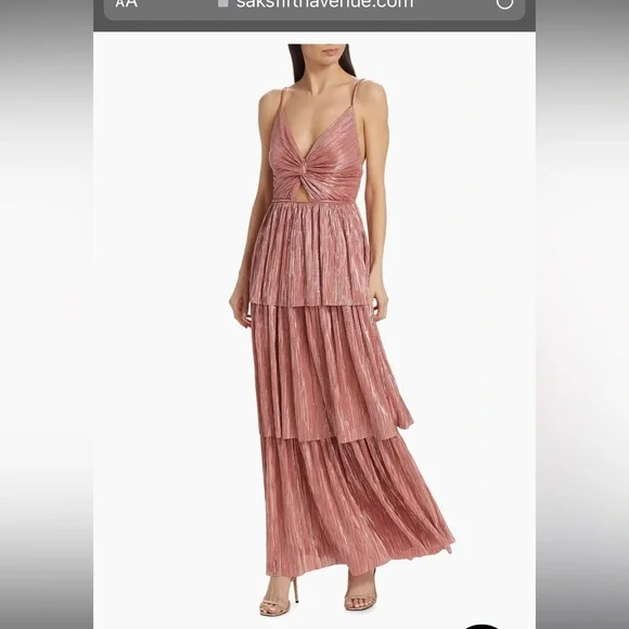 Sabina Musayev Pink Maxi Dress - Picture 1 of 6